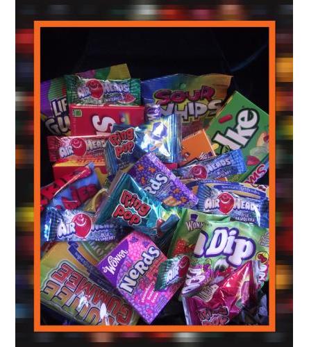 Candy Lovers Basket. An arrangement by Floratechnics.