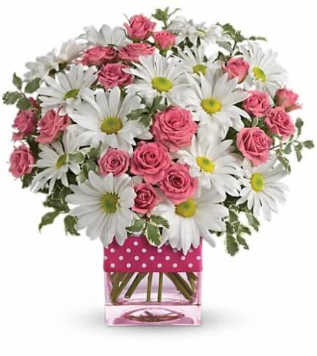 Teleflora's Polka Dots and Posies