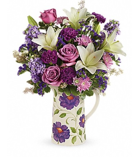 Teleflora's Garden Pitcher Bouquet