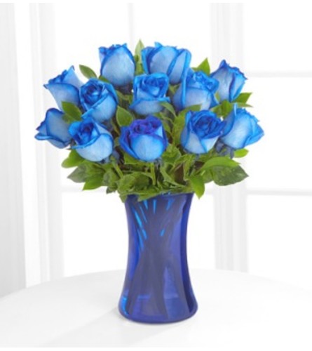 A Dozen Blue Roses