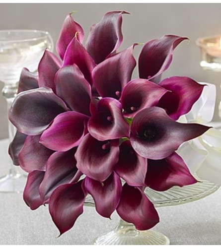 Purple Elegance Mini Calla Lily Bouquet