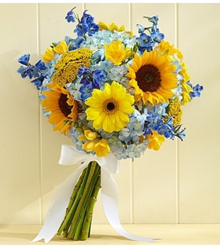 Country Wedding Sunflower Mixed Bouquet