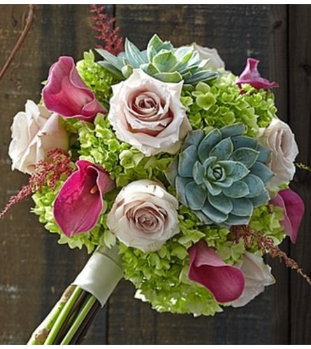 Vineyard Wedding Mixed Bouquet