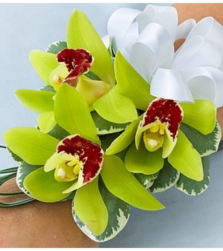 Beach Wedding Corsage - Cymbidium Orchid