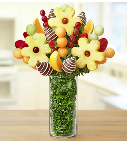 Personalized Vase with Fruit Arrangement - Ch