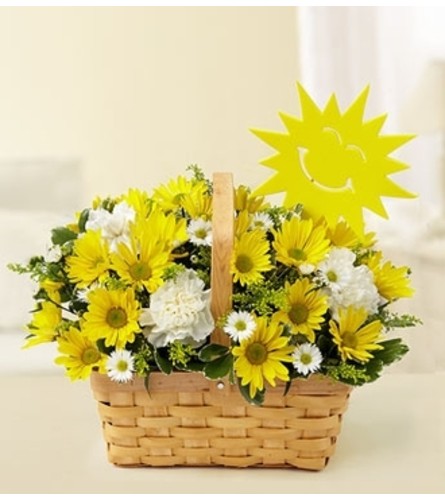 Basket of Sunshine with Sun Decoration