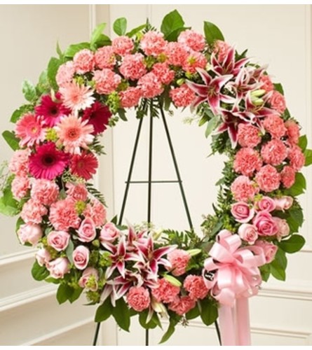 Pink Standing Wreath