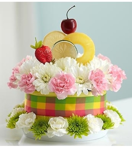 Fresh Flower Cake™ Fruit Cake