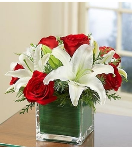 Christmas Rose and Lily Bouquet