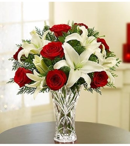 Lenox® Crystal Vase Holiday Arrangement