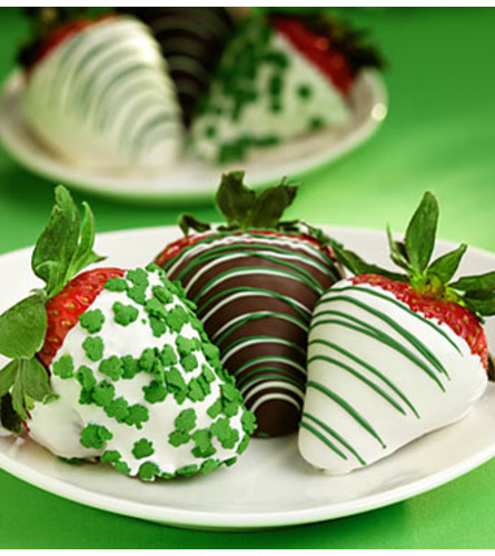 St. Patrick's Day Chocolate Covered Strawberr