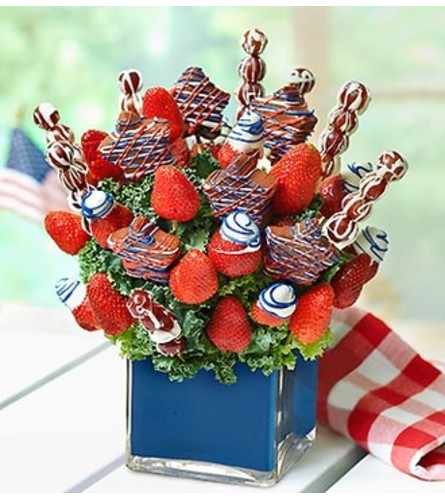 Stars and Stripes Fruit Arrangement