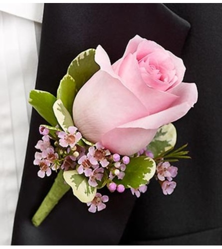 Pink Boutonniere