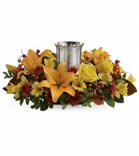 Glowing Gathering Centerpiece by Teleflora