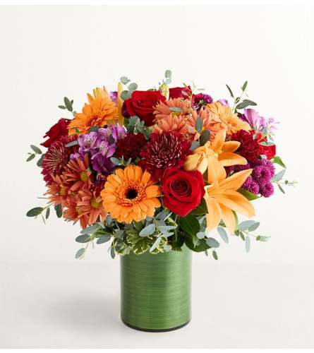The Garden of Grandeur™ for Fall - Deluxe. An arrangement by Blessing and Blooms Florist.