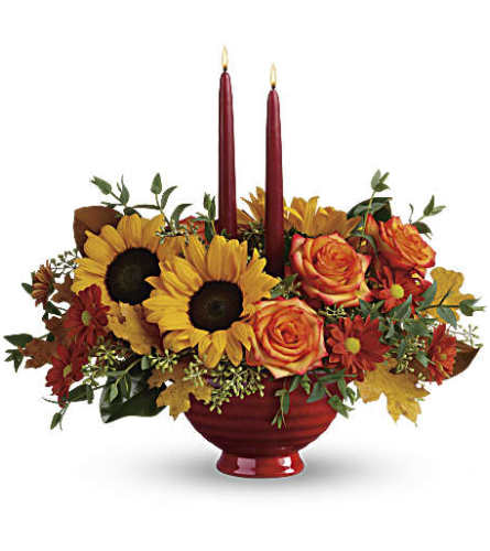 Teleflora's Earthy Autumn Centerpiece