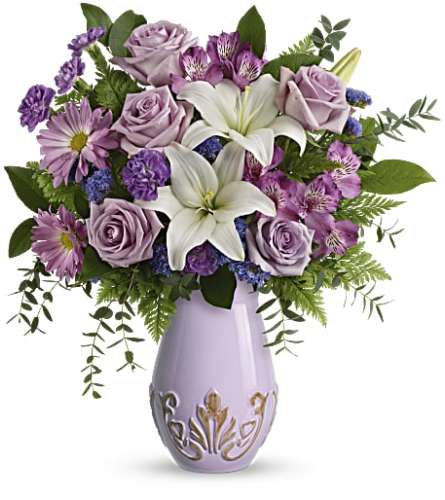 Passionate Purple Tulips Bouquet - Teleflora