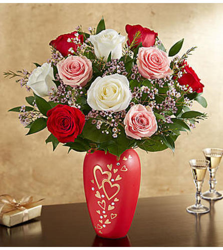 Romantic Medley in Follow Your Heart™ Vase