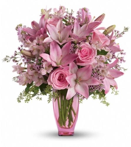 Teleflora's Pink Pink Bouquet with Pink Roses