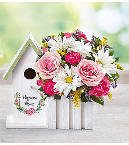 Happiness Blooms™ Birdhouse - Pink