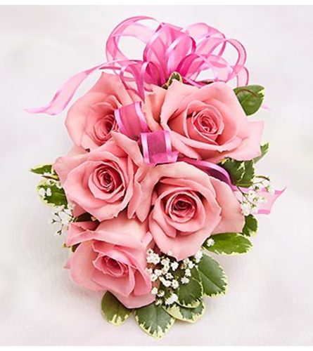 Pink Rose Corsage