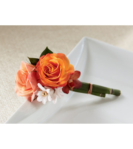 The FTD® Sunset Dream™ Boutonniere