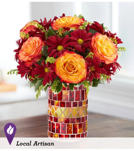 Amber Waves™ with Roses