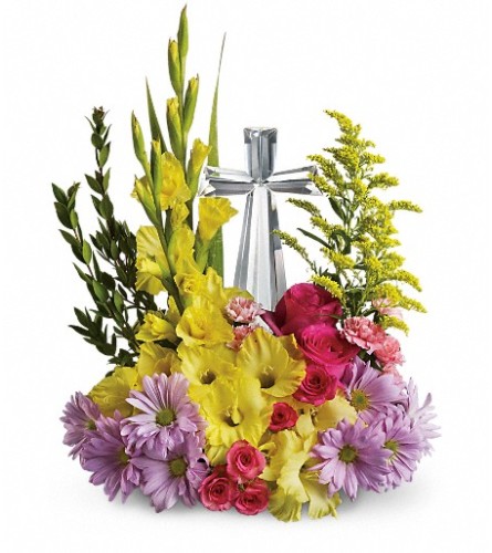 Teleflora's Crystal Cross Bouquet