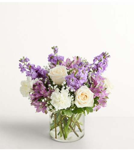 The Lovely Lavender Medley™ - Deluxe. An arrangement by Flowers of Charlotte.