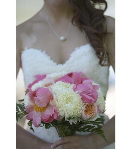 Peony and Mum Bouquet