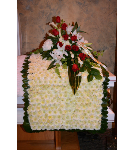 Wrapped in Love Casket Spray and Blanket