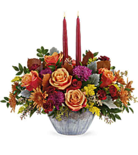 Teleflora's Harvest Jewels Centerpiece