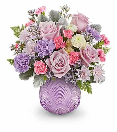 The Teleflora's Dreamy Blooms Bouquet - Deluxe. An arrangement by Marivel's Florist and Gifts.