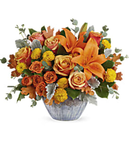 Teleflora's Golden Bounty Centerpiece