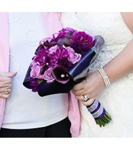 Perfectly Purple Bridal Bouquet