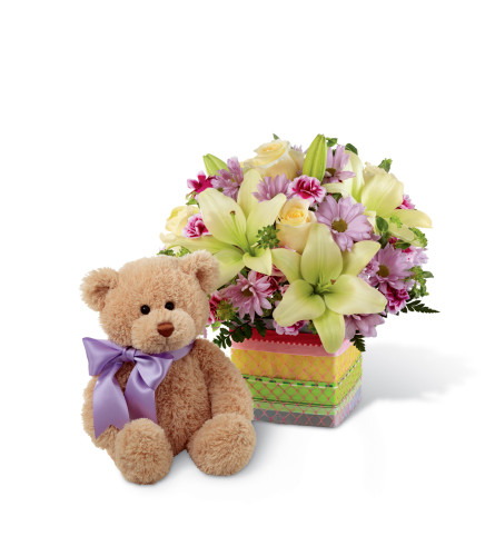 The FTD® Welcome™ Bear Bouquet