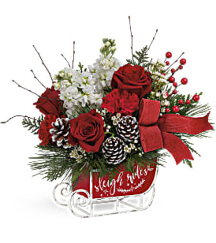 Teleflora's Christmas Day Sleigh Bouquet