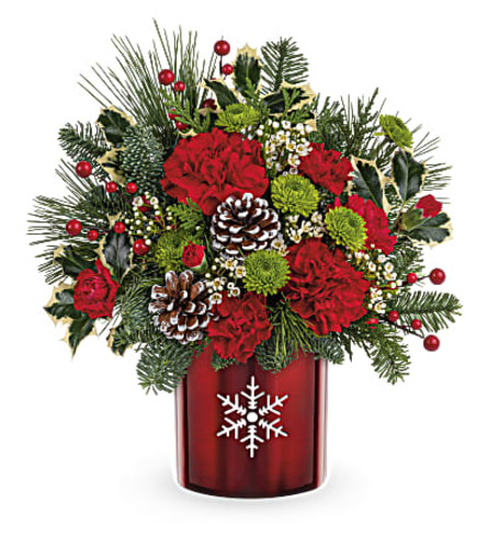 Teleflora's Stunning Snowflake Bouquet