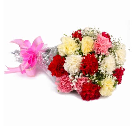 Fresh Cut Carnations. An arrangement by Anderson Flowers.