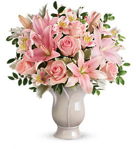 Blush and Rose Bouquet. An arrangement by Vaillant Florist.