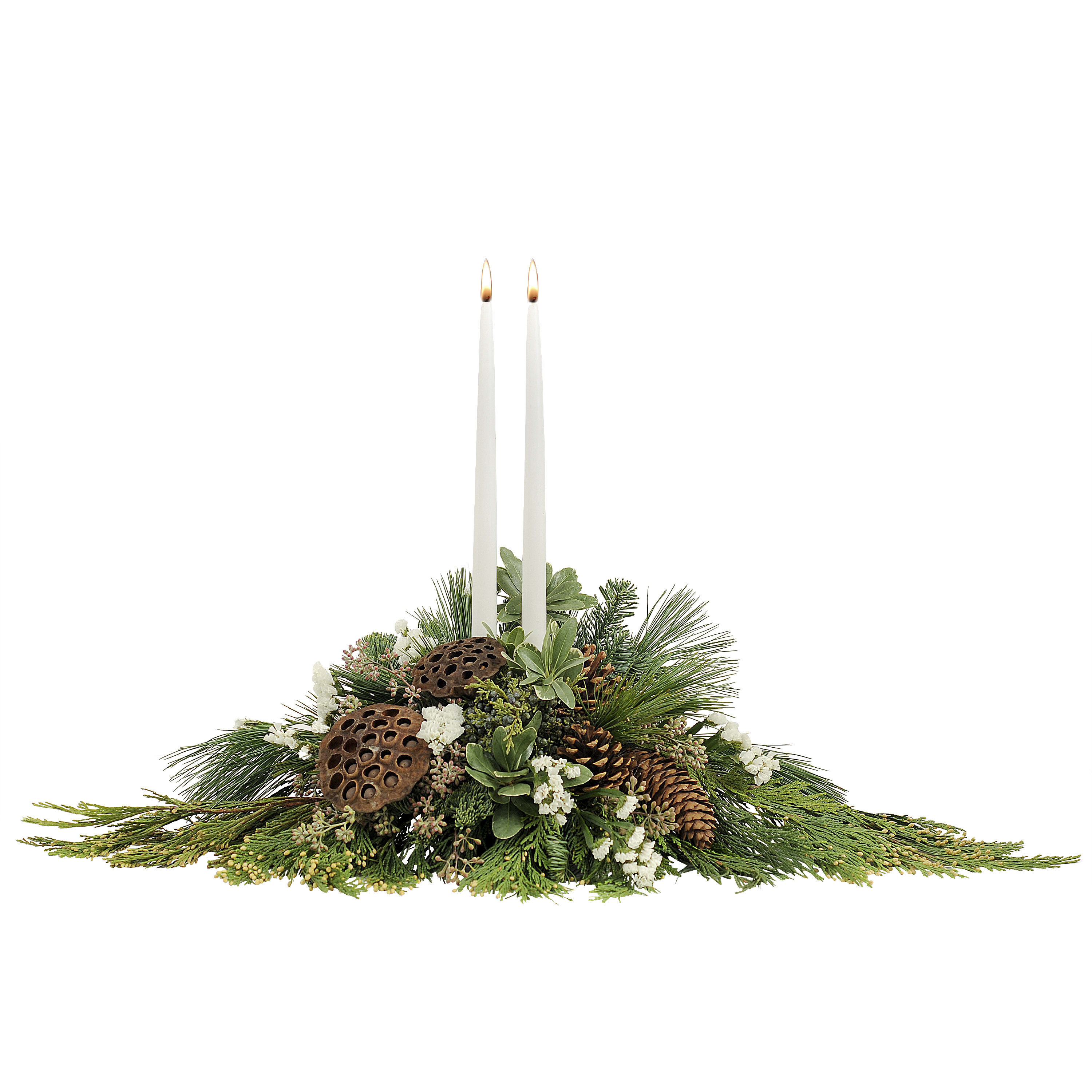Naturally Christmas Centerpiece. An arrangement by Deer Valley Florist and Flower Delivery.