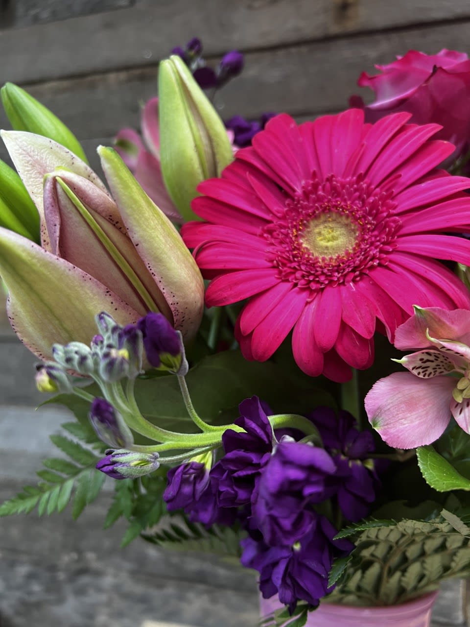 Designers Choice - Feminine Hearts. An arrangement by The Farm and Floral Market.