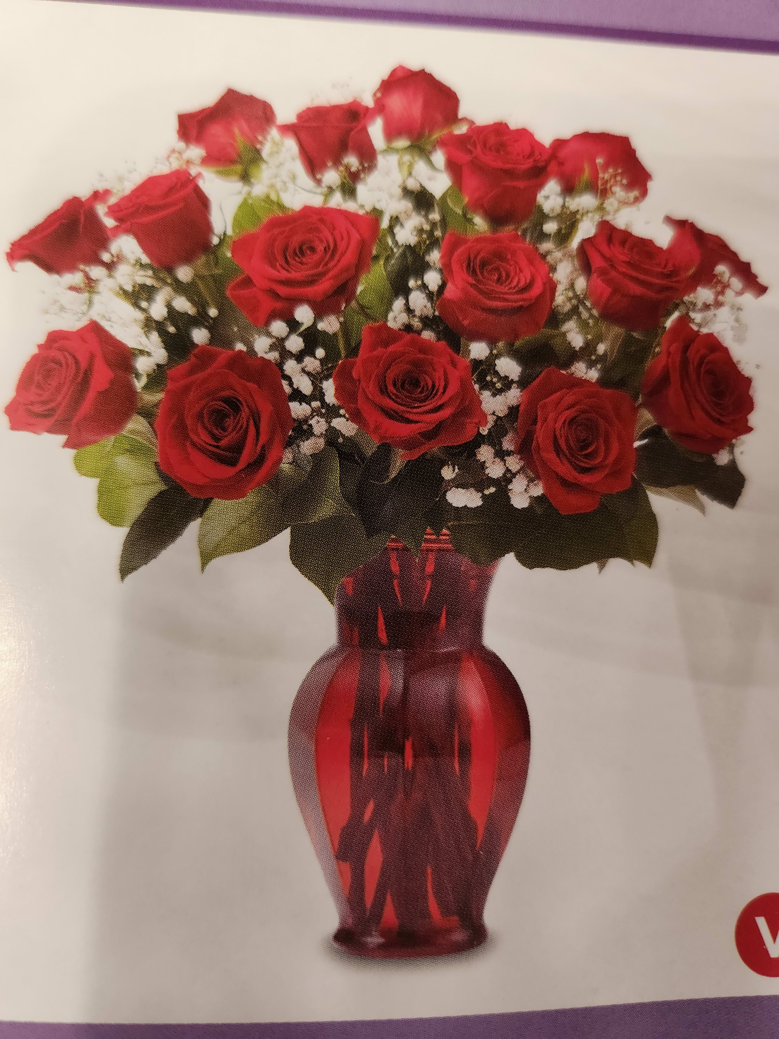 Love red roses. An arrangement by Last Minute Gifts and Flowers.