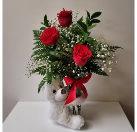 Flower Trends I Love you Beary Much. An arrangement by Flower Trends Florists.