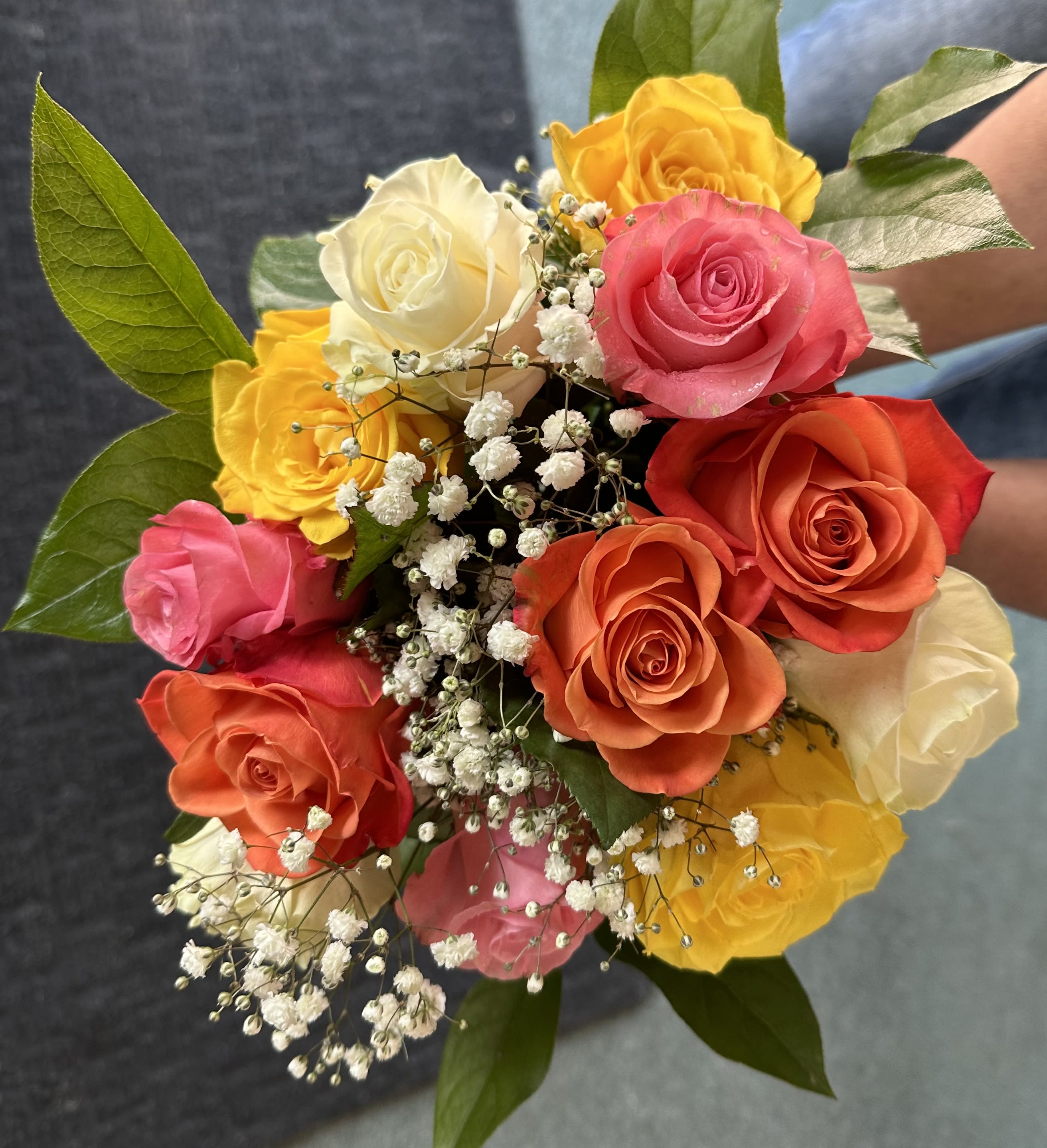 Summer Hand Tied Rose Bouquet Summer Hand Tied Rose Bouquet