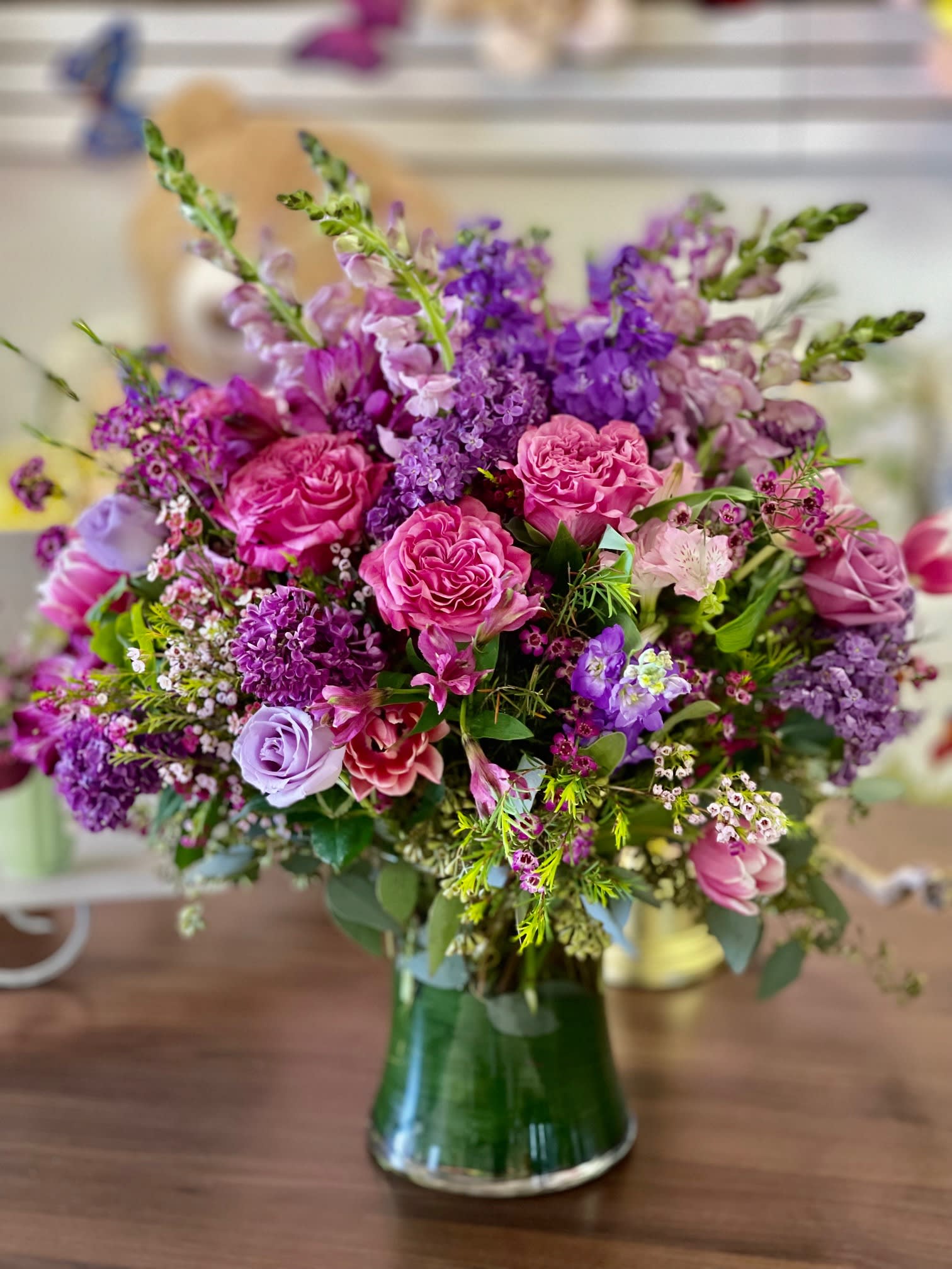 Purple Lovers. An arrangement by Floral Lady Design Studio LLC.