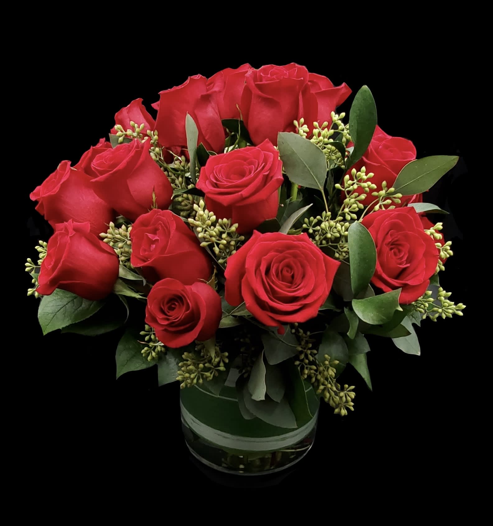 DOUBLE DOZEN ROSES. An arrangement by Hours of Flowers.