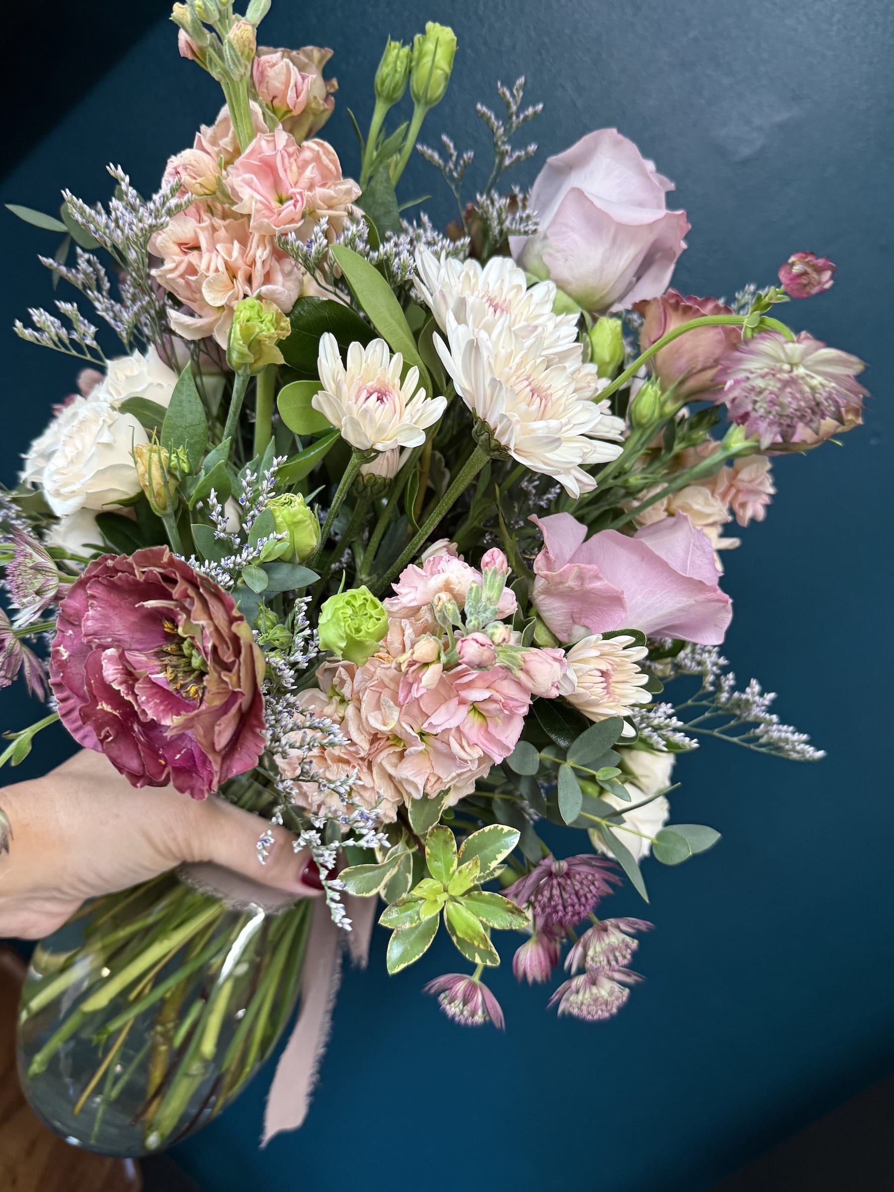 SEASONAL FLORIST'S CHOICE. An arrangement by The Floral Studio.