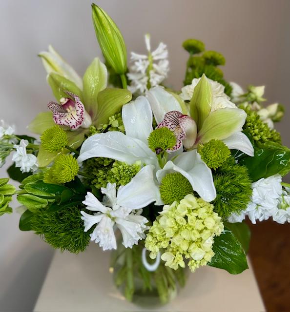 Fresh and Green. An arrangement by Flowerville.