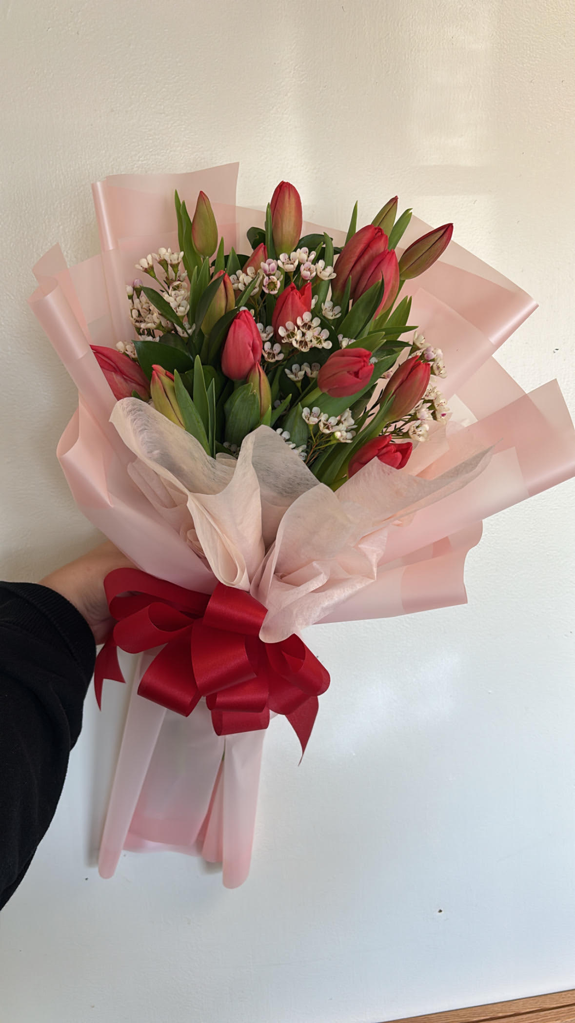 Tulips With Love. An arrangement by Floreria Aurora.